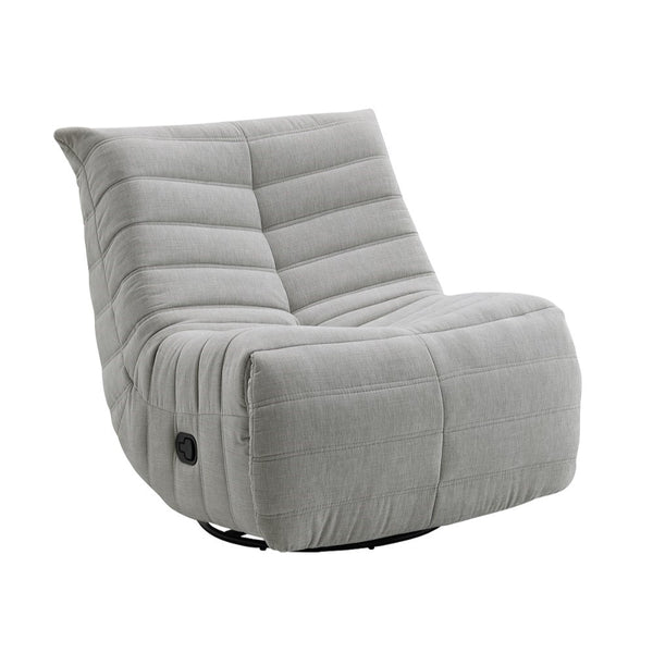 ACME Talmon Oyster Chenille Glider Recliner with Swivel Model LV03071