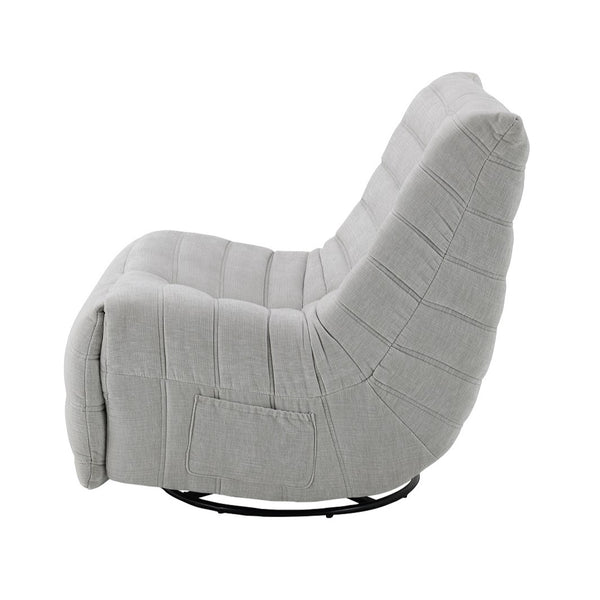 ACME Talmon Oyster Chenille Glider Recliner with Swivel Model LV03071