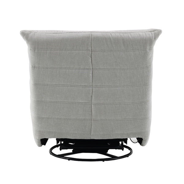 ACME Talmon Oyster Chenille Glider Recliner with Swivel Model LV03071