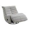 ACME Talmon Oyster Chenille Glider Recliner with Swivel Model LV03071