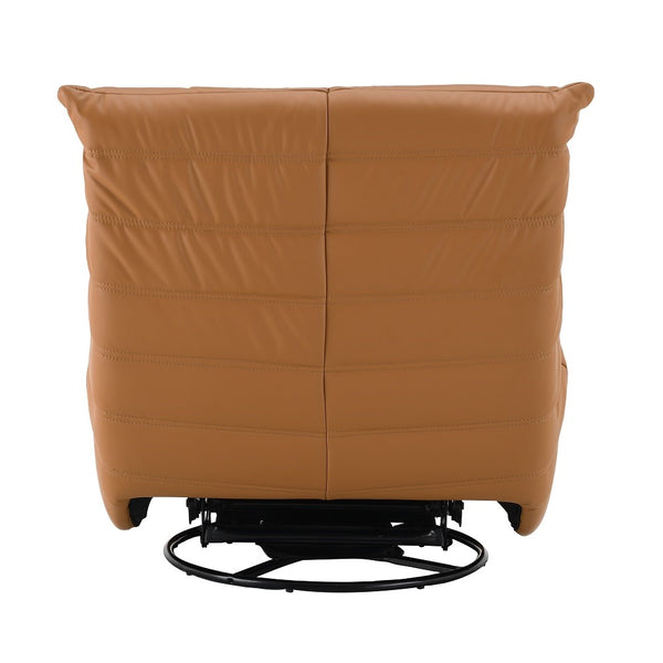 ACME Talmon Orange Synthetic Leather Glider Recliner with Swivel Model LV03072