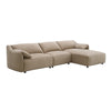 ACME Veata Light Brown Suede Sectional Sofa Model LV03090