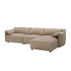 ACME Veata Light Brown Suede Sectional Sofa Model LV03090