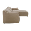 ACME Veata Light Brown Suede Sectional Sofa Model LV03090