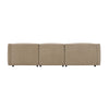 ACME Veata Light Brown Suede Sectional Sofa Model LV03090