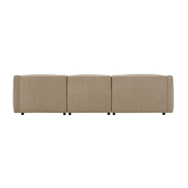 ACME Veata Light Brown Suede Sectional Sofa Model LV03090