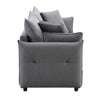 ACME Irina Gray Fabric Sofa with Sleeper Storage & 4 Pillows Model LV03100