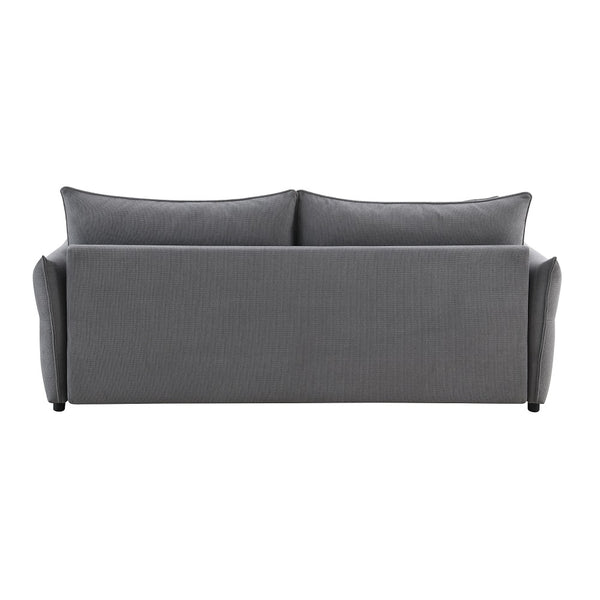 ACME Irina Gray Fabric Sofa with Sleeper Storage & 4 Pillows Model LV03100