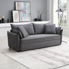 ACME Irina Gray Fabric Sofa with Sleeper Storage & 4 Pillows Model LV03100