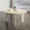 ACME Ingram Ceramic Top & Light Gray Coffee Table Model LV03115