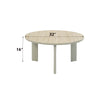 ACME Ingram Ceramic Top & Light Gray Coffee Table Model LV03115