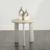 ACME Ingram Ceramic Top & Light Gray End Table Model LV03116