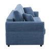 ACME Haran Blue Fabric Sofa with Sleeper Storage & 2 Pillows Model LV03120