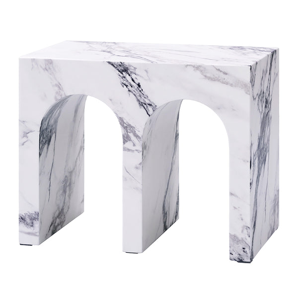 ACME Fritzy Engineered Stone End Table Model LV03126