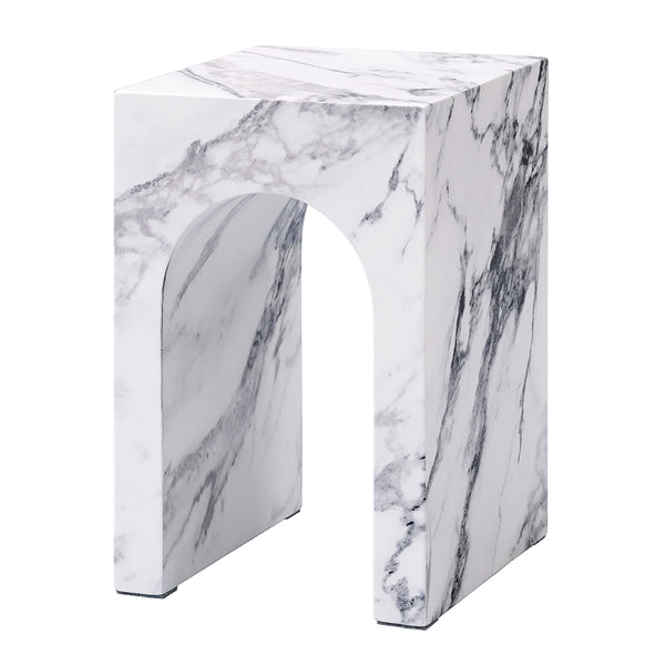 ACME Fritzy Engineered Stone End Table Model LV03127