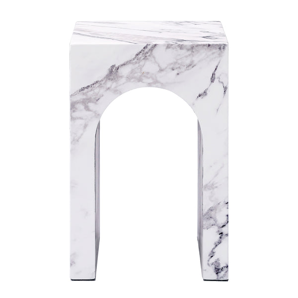 ACME Fritzy Engineered Stone End Table Model LV03127