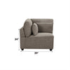 ACME Rylie Brown Linen Modular LF Chair with 3 Pillows Model LV03150