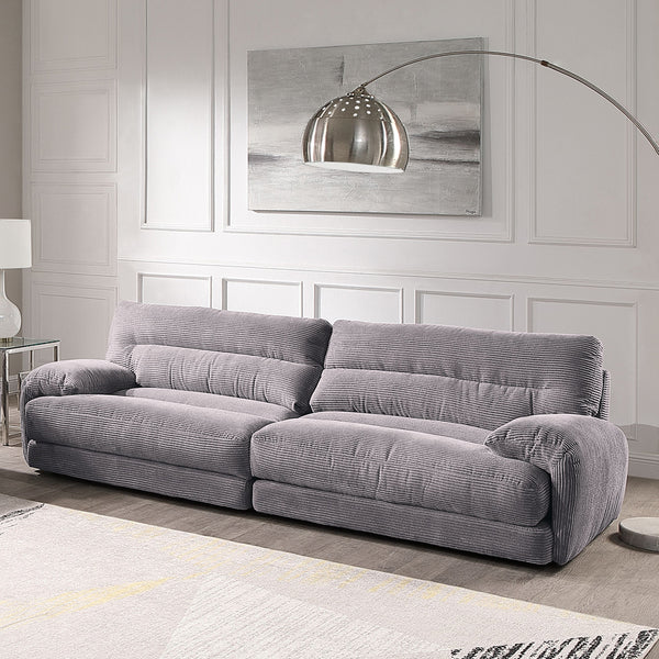 ACME Cadenza Gray Corduroy Sofa Model LV03260