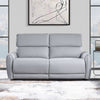 ACME Jeromie Gray Synthetic Leather Power Motion Sofa with USB Port Model LV03335