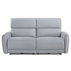 ACME Jeromie Gray Synthetic Leather Power Motion Sofa with USB Port Model LV03335