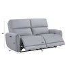 ACME Jeromie Gray Synthetic Leather Power Motion Sofa with USB Port Model LV03335