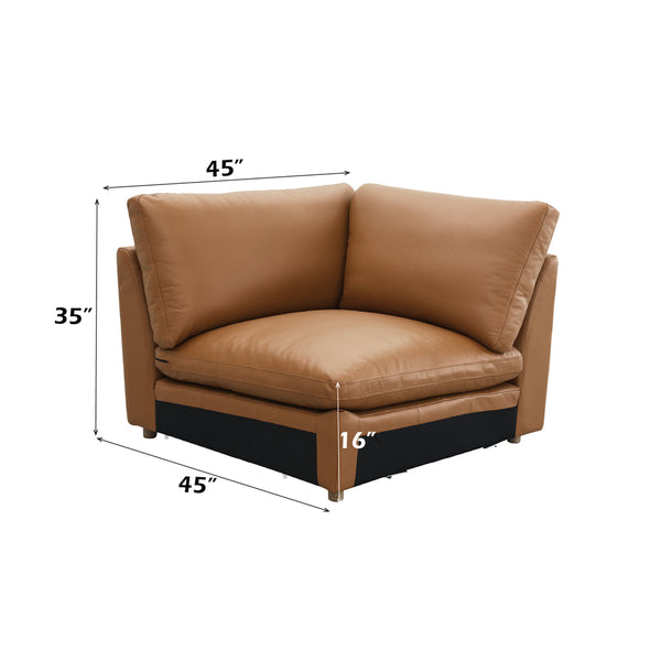 ACME Brighton Brown Top Grain Leather Modular - Wedge Model LV03372