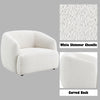 ACME Lucifer Black & White Shimmer Chenille Chair Model LV03527