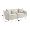 ACME Etienne Beige Linen Sofa with 3 Pillows Model LV03580