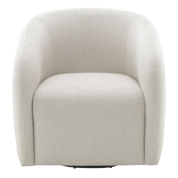 ACME Etienne Beige Linen Chair with Swivel Model LV03582