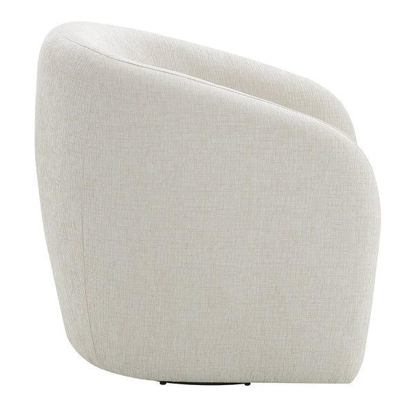 ACME Etienne Beige Linen Chair with Swivel Model LV03582