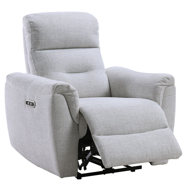 ACME Eastre Beige Chenille Power Motion Recliner with USB Port Model LV03587