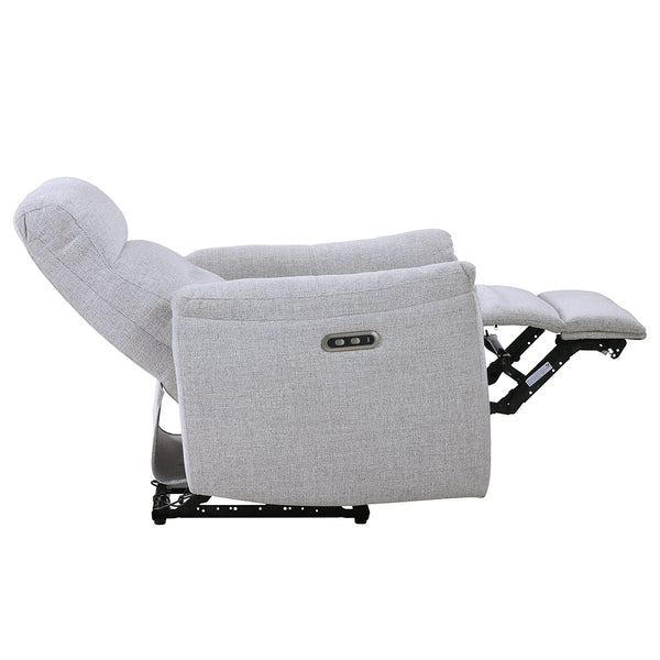 ACME Eastre Beige Chenille Power Motion Recliner with USB Port Model LV03587