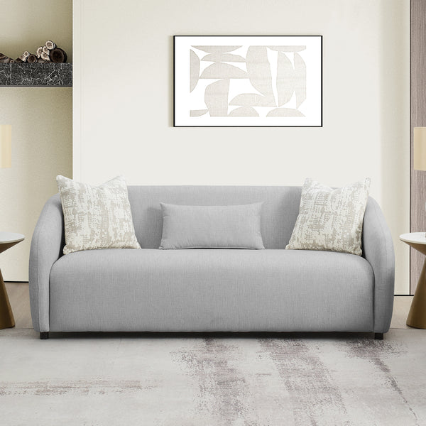 ACME Etienne Gray Linen Sofa with 3 Pillows Model LV03590