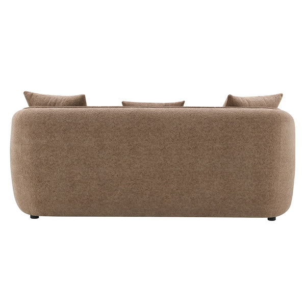 ACME Keith Brown Chenille Sofa with 3 Pillows Model LV03600