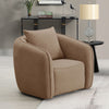 ACME Keith Brown Chenille Chair with Pillow Model LV03602