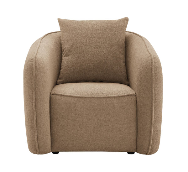 ACME Keith Brown Chenille Chair with Pillow Model LV03602