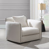 ACME Yolanda Beige Chenille Chair with Pillow Model LV03607