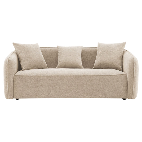 ACME Keith Beige Chenille Sofa with 3 Pillows Model LV03610