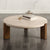 ACME Leonardo Travertine Top & Dark Oak Coffee Table Model LV03665