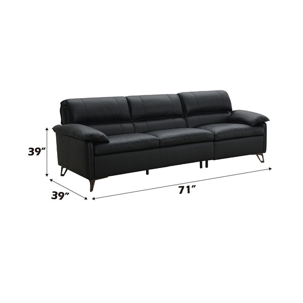ACME Eilene Black Top Grain Leather Sofa Model LV03700