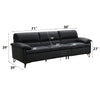 ACME Eilene Black Top Grain Leather Sofa Model LV03700