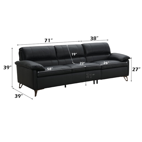 ACME Eilene Black Top Grain Leather Sofa Model LV03700
