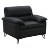 ACME Eilene Black Top Grain Leather Chair Model LV03702
