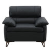 ACME Eilene Black Top Grain Leather Chair Model LV03702