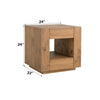 ACME Harlan Oak End Table Model LV03776