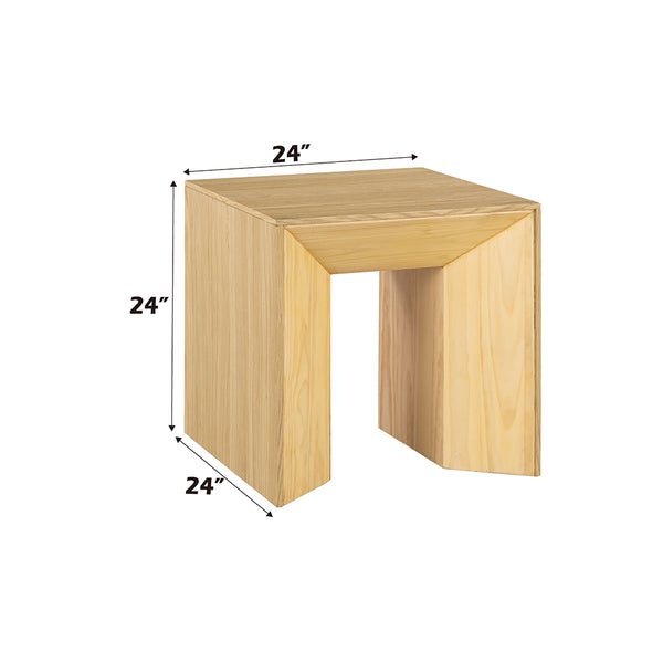 ACME Harold Natural Oak End Table Model LV03786
