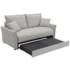 ACME Oran Gray Chenille Sofa with Sleeper Storage & 2 Pillows Model LV03800