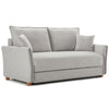 ACME Oran Gray Chenille Sofa with Sleeper Storage & 2 Pillows Model LV03800