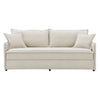 ACME Elisea Beige Chenille Sofa with Sleeper & 2 Pillows Model LV03810