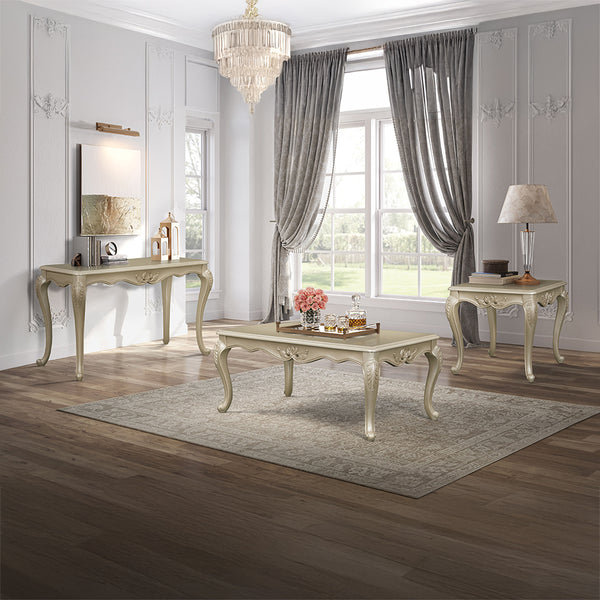 ACME Libertee Champagne End Table Model LV03826